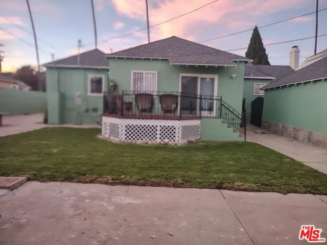 Private Yard With Raised Deck