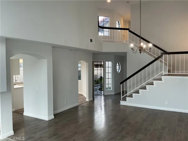 Kitchen and Family room (or second option dining area) to left