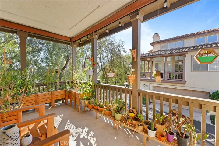 Spacious balcony