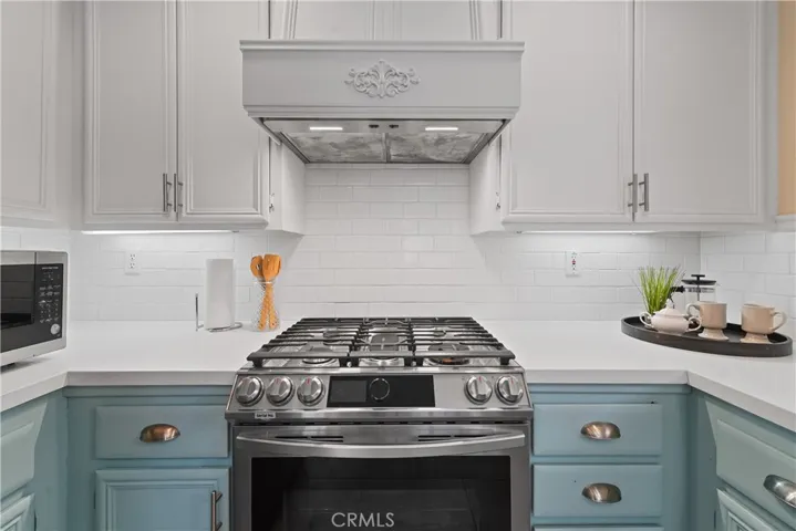 Kitchen with newer stove