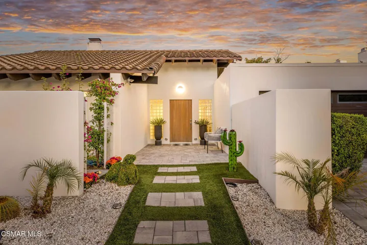 Sunset Front Of House