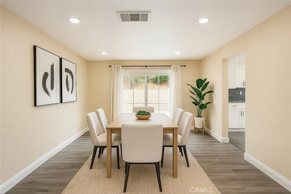virtually staged kitchen