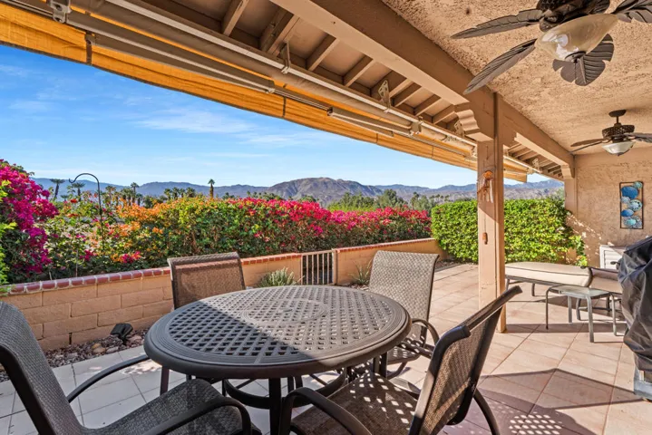 Great views while dining on the patio.