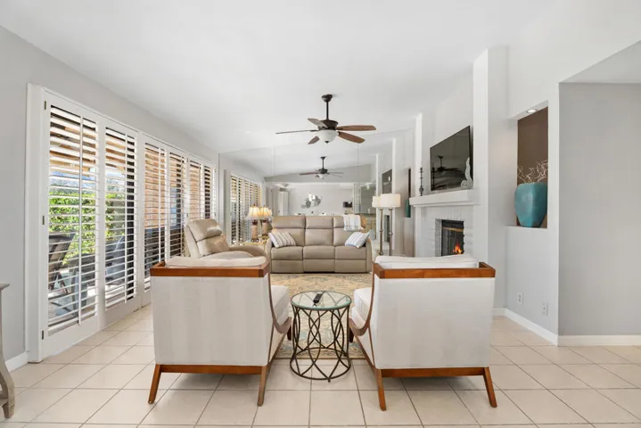 Beautifully furnished living area.