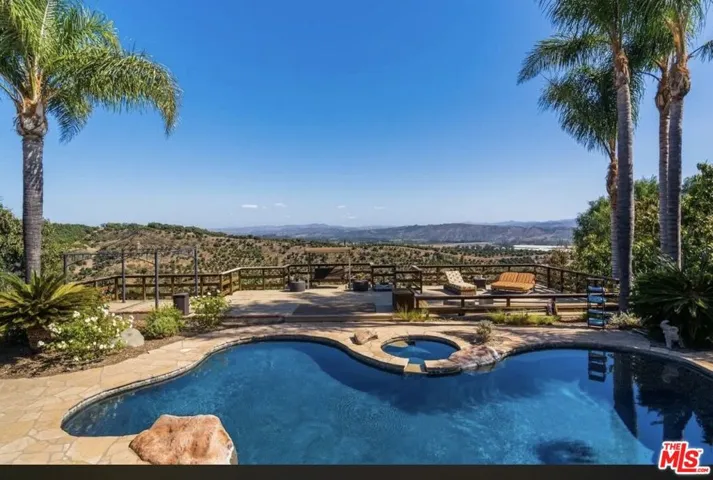 Prior to Fires, pool still in