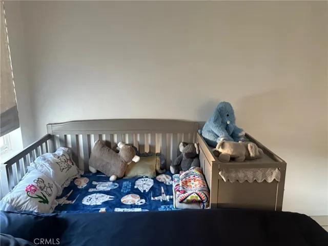 Baby's crib in bedroom 1