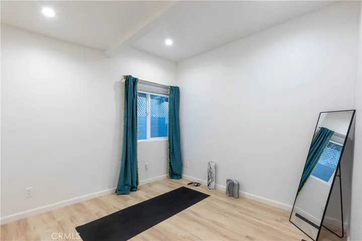 3rd bedroom used as a work out room.