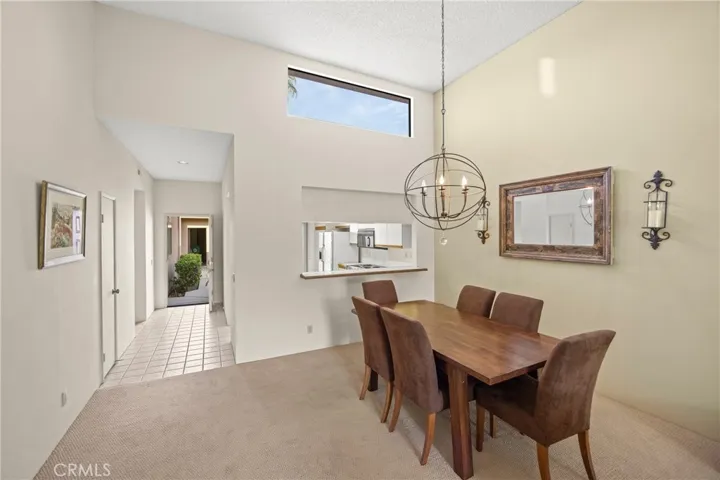 Dining room and front entrance view