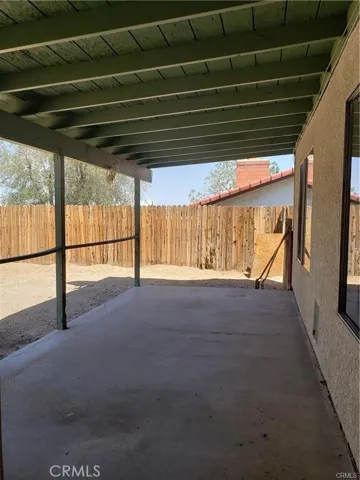 Back covered patio