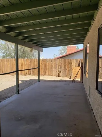 Back covered patio
