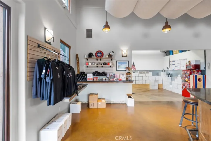 Plenty of retail space inside of tasting room.