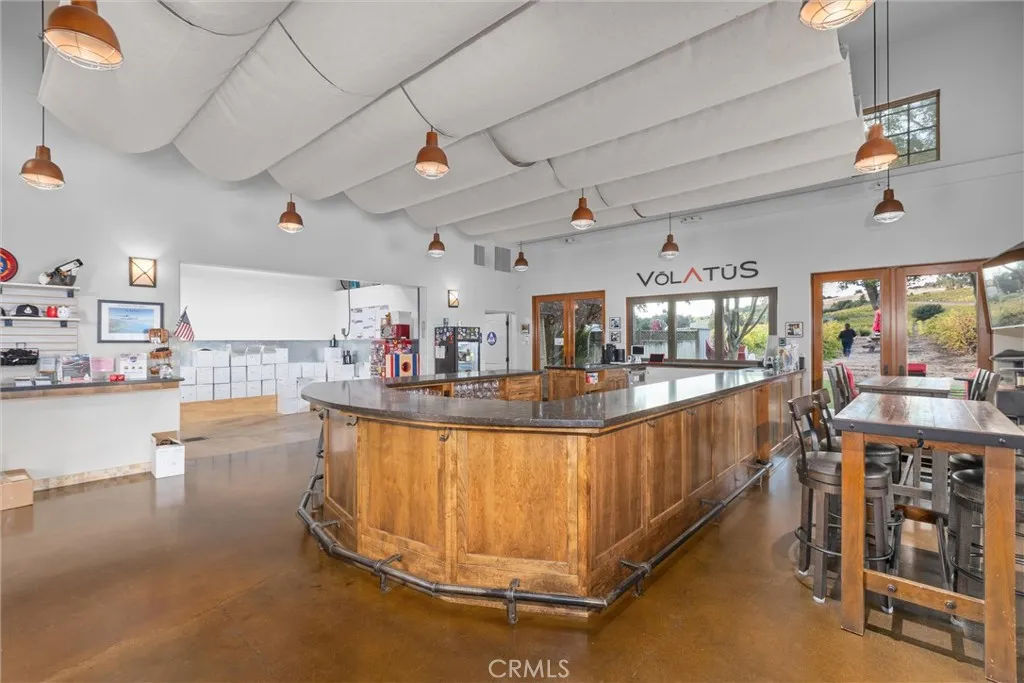 Interior of tasting room.