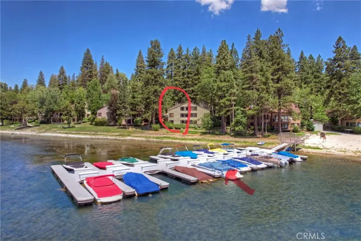Townhome in relation to your dock slip. SO close!