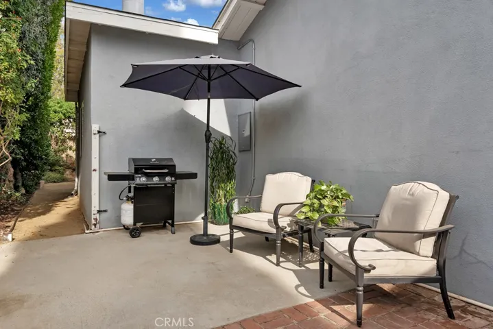 Entertainer’s Back Yard
Private paradise
Sparkling in-ground pool & spa
Resurfaced (2019)
Mini pebble-bottom
New heating and filter equipment (2019)
LED color changing lights 
Newer brick coping and tile
Covered patio
BBQ area on side yard
Mature fruit trees (lemon, orange, nectarine & pomegranate)
Bubblers and drip system on timer
Block wall fencing