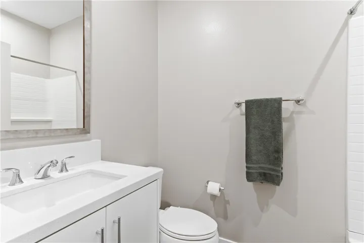 Modern guest bathroom with clean finishes