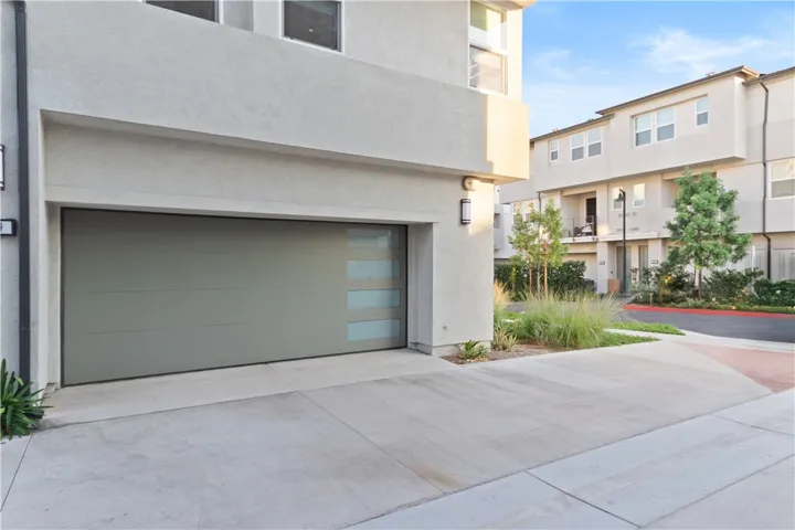 Spacious 2 car garage with storage solutions