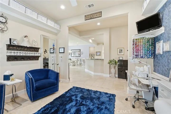 Formal Dining Room is Currently Used as a Bonus Sewing Room