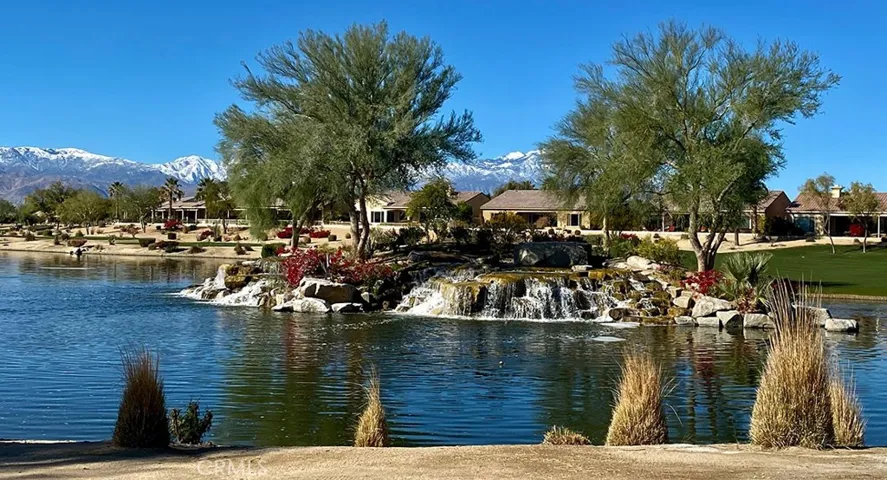 Community Lake and Waterfall