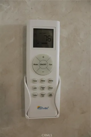 Mini split controller.  Can also be controlled via smart phone