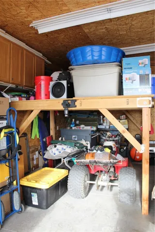 Built in storage shelving