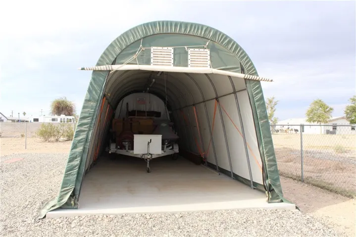 Carport/storage on concrete slab