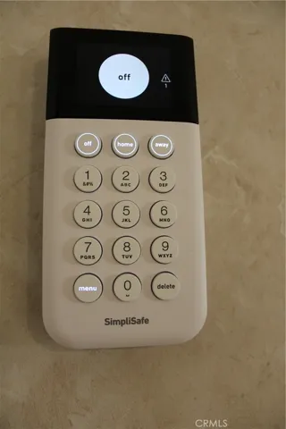 Remote for SimpliSafe system, also can be controlled a smart phone