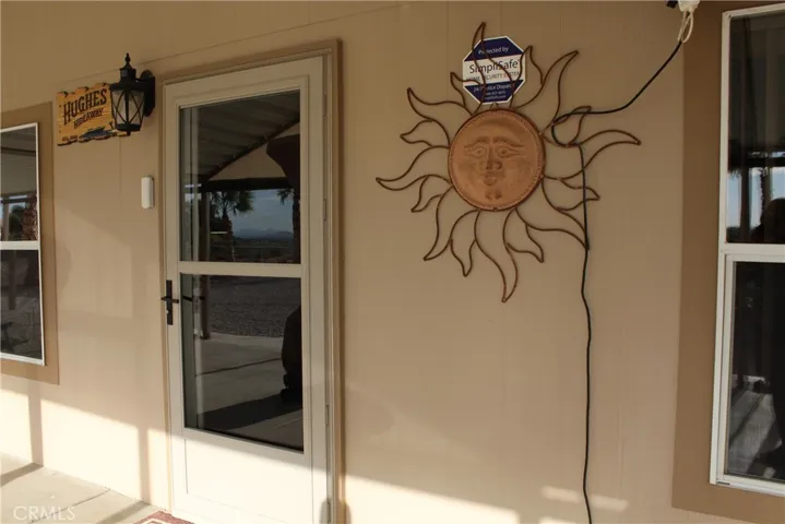 Storm door on front entry
