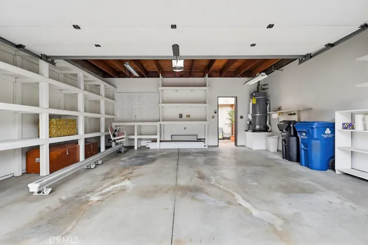 Loads of storage in two car garage