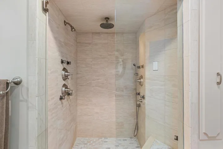 Custom Shower Built-for-Two - Check out the 12 shower heads