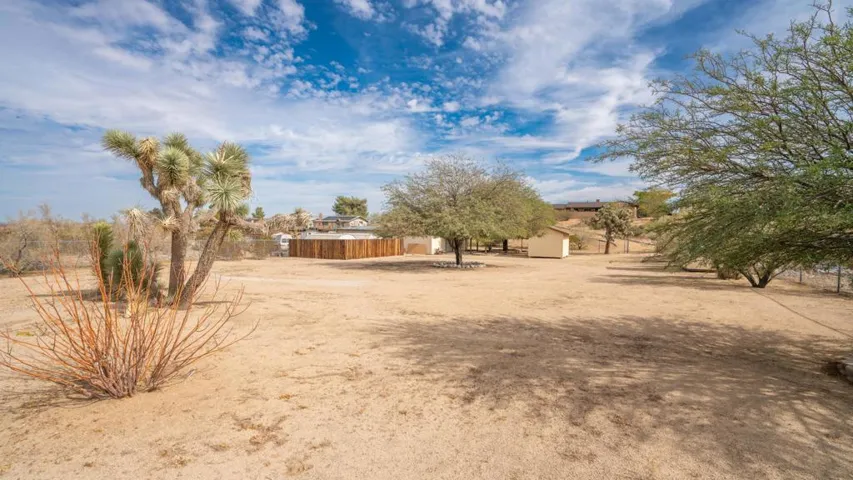 Far back corner of property