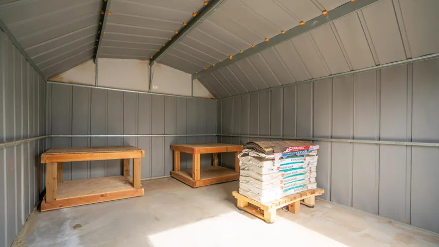 Storage shed 2 interior