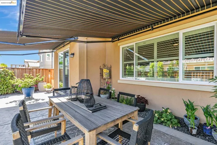 View of patio with outdoor dining space