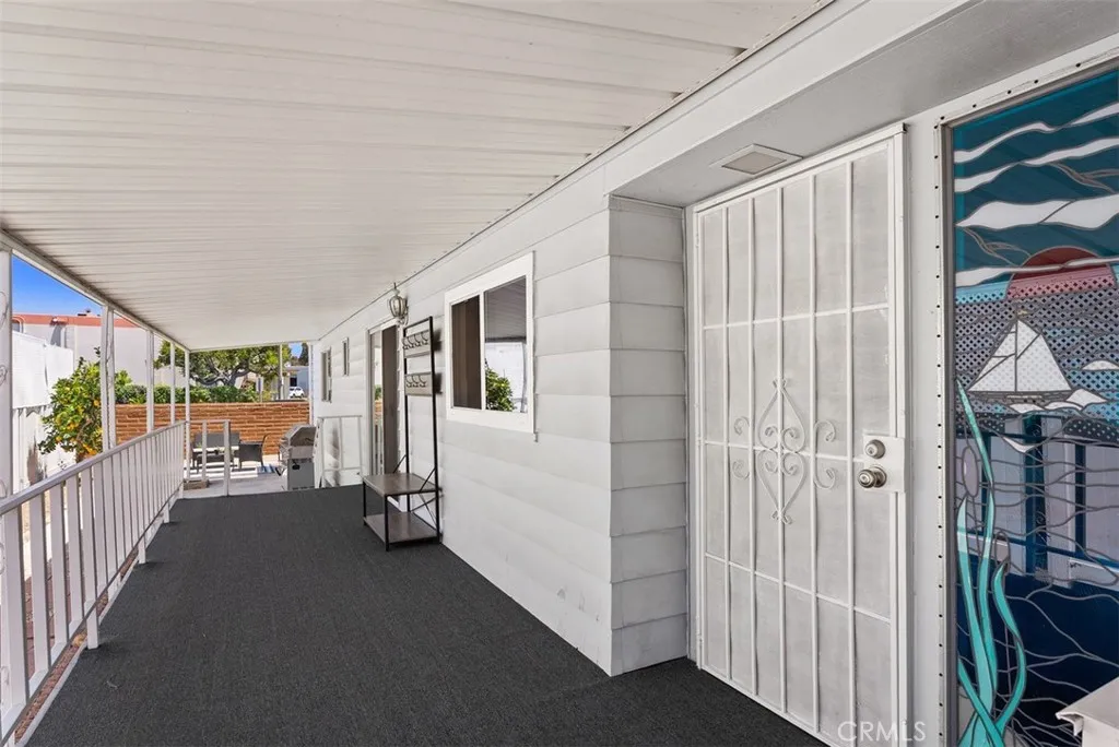 Front door and porch