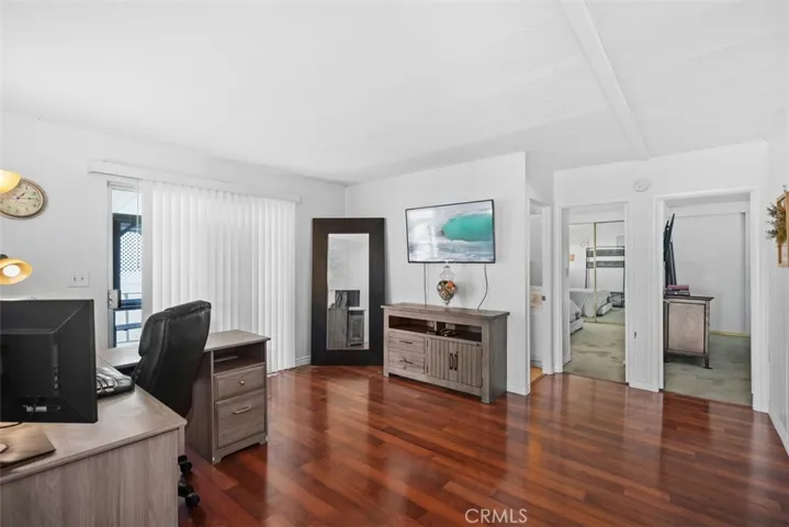 Den currently used as an office