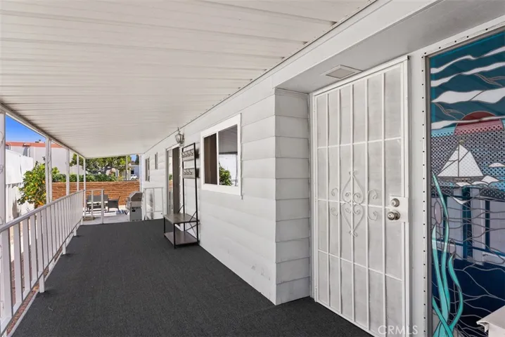 Front door and porch