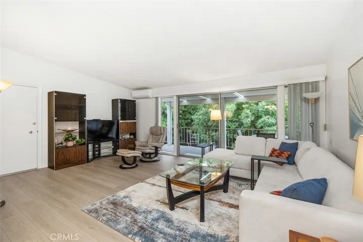 Living room with entertainment center