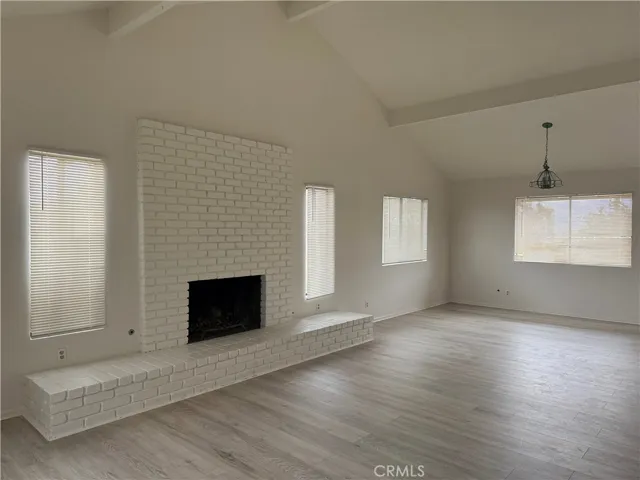 Cathedral Living Room and Dining Area