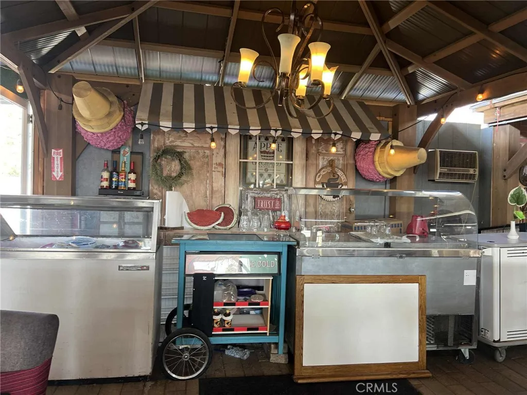 ice cream station in dining area