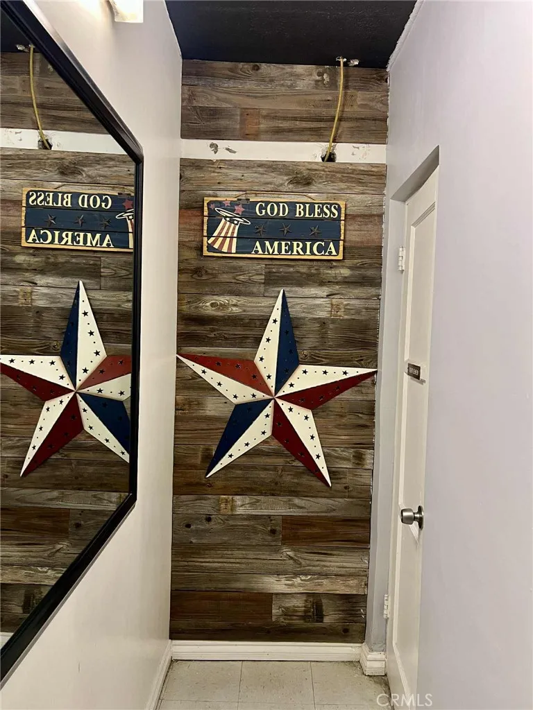 entrance to men's bathroom downstairs area