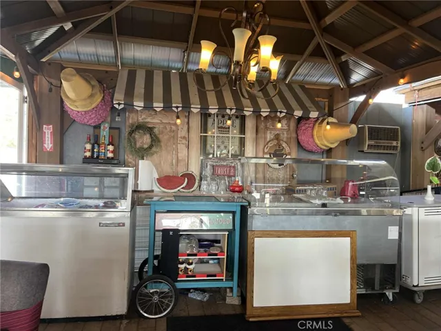 ice cream station in dining area
