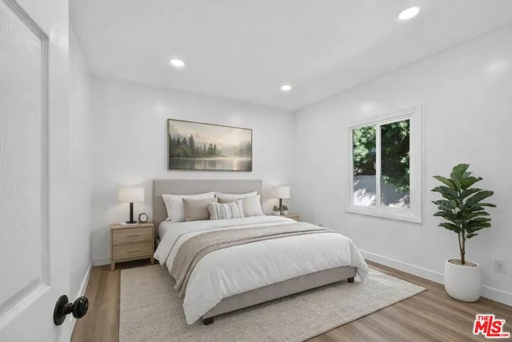 Bedroom virtually staged