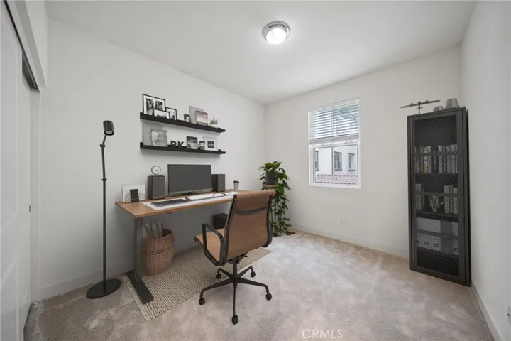 2nd Spacious Bedroom-Digitally Staged Office