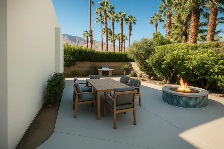 Virtually Staged BBQ Area