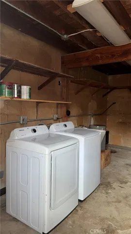 Laundry in Garage