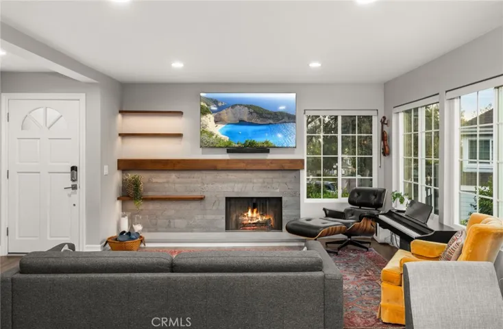 Living room with custom designs