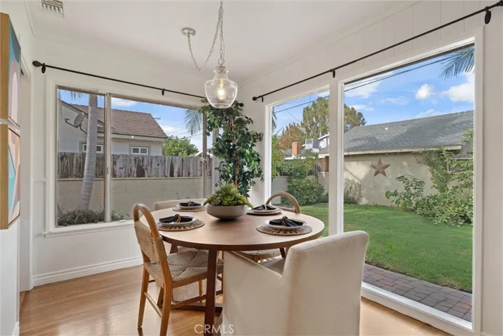 Dining area with an abundance of natural light