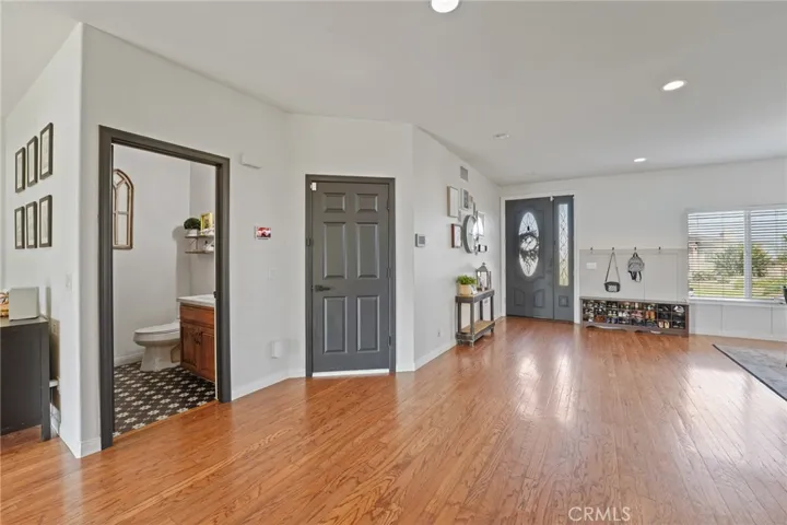 Half Bath, Garage and Entrance