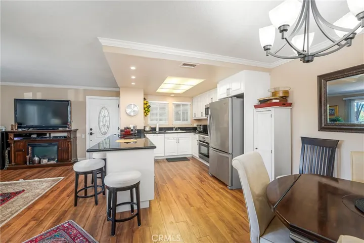Dining and kitchen area
