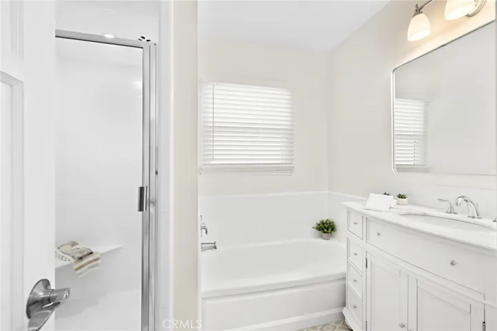 Tub and walk-in shower