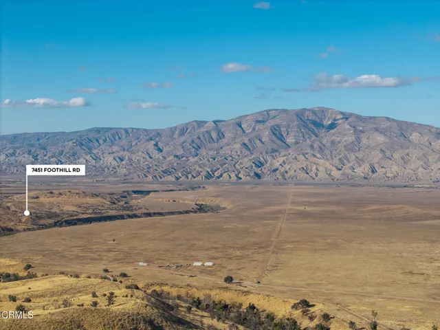 Aerial north - 7451 Foothill Rd